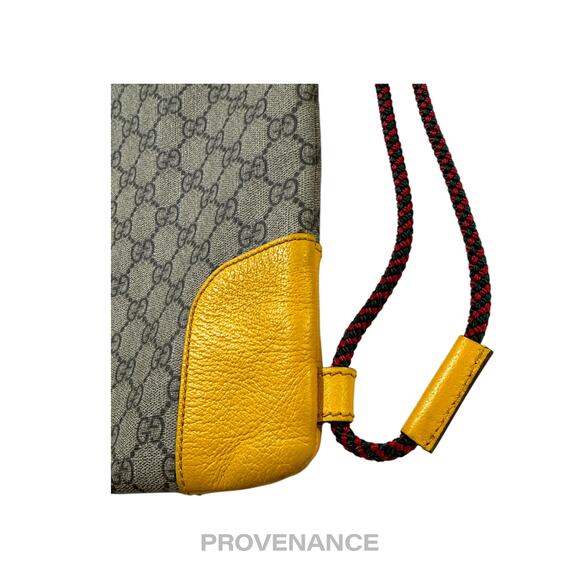 🔴 Gucci Neo Vintage Drawstring Tote Backpack - GG Canvas - Picture 8 of 12